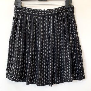 Haute Hippie Silk Beaded Skirt New With Tags